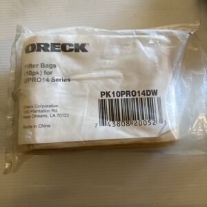 Oreck Commercial PK10PRO14DW Upright Vacuum Bags For Model UPRO14 (10 Pack)